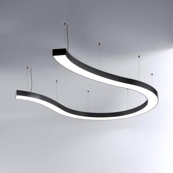 Snake-ähnliche LED-Installation für kreative Raumnutzung